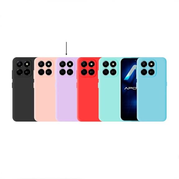 Funda Silicona Suave para Huawei Honor 400 Smart lila