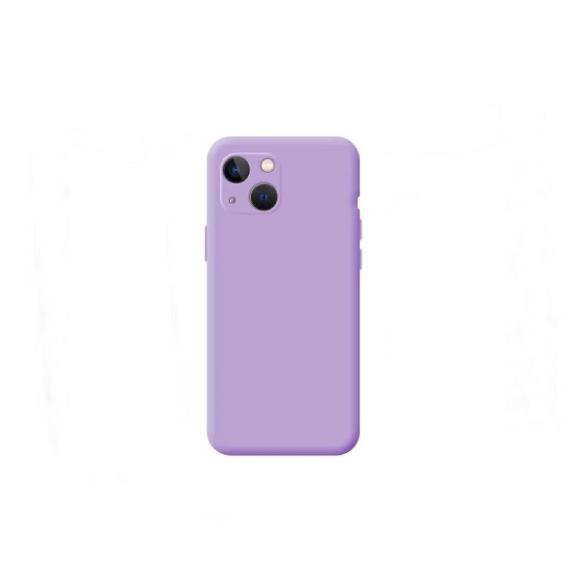 Funda suave para iPhone 13 lila