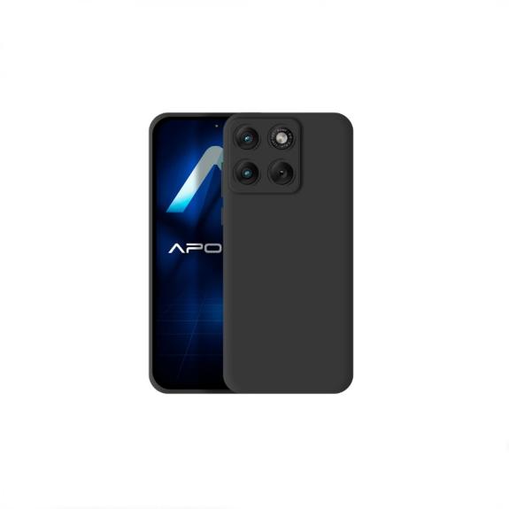 Funda Silicona Suave Para Motorola Moto Edge 70 negro