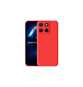 Funda Silicona Suave Para Motorola Moto Edge 70 rojo