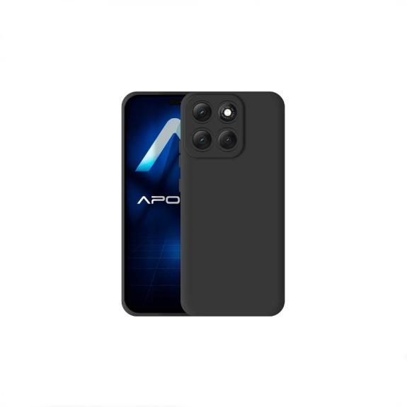 Funda Silicona Suave Para Motorola Moto G86 negro