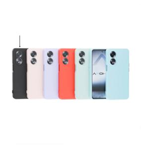 Funda Silicona Suave Para Oppo A58 4G en Negro