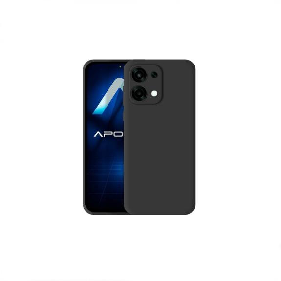 Funda Silicona Suave Para Oppo A6 Pro negro