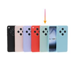 Funda Silicona Suave Para Oppo Find X8 5G en color azul turquesa