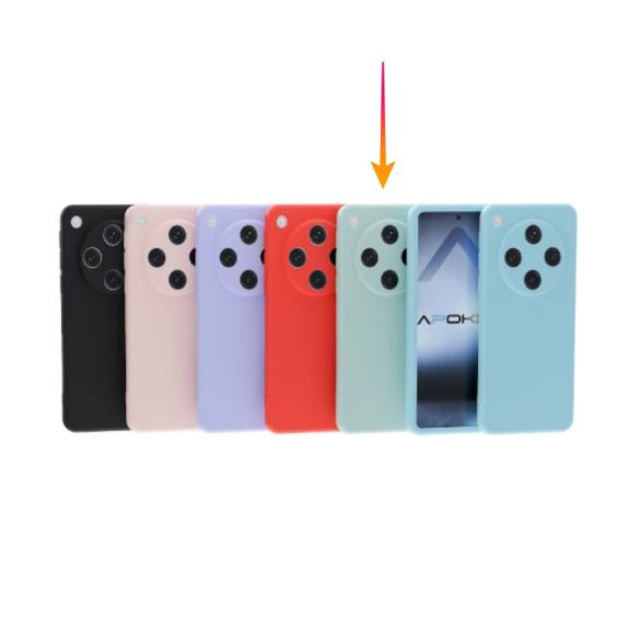 Funda Silicona Suave Para Oppo Find X8 5G en color azul turquesa