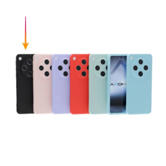 Funda Silicona Suave Para Oppo Find X8 5G en color negro