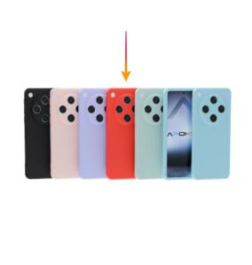 Funda Silicona Suave Para Oppo Find X8 5G en color rojo