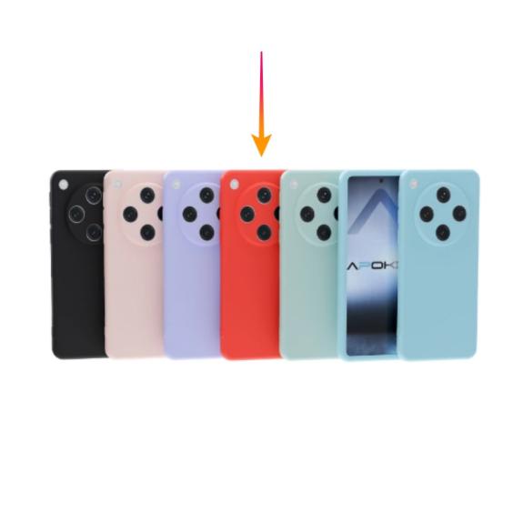 Funda Silicona Suave Para Oppo Find X8 5G en color rojo
