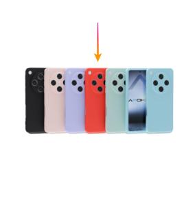 Funda Silicona Suave Para Oppo Find X8 Pro 5G en color rojo