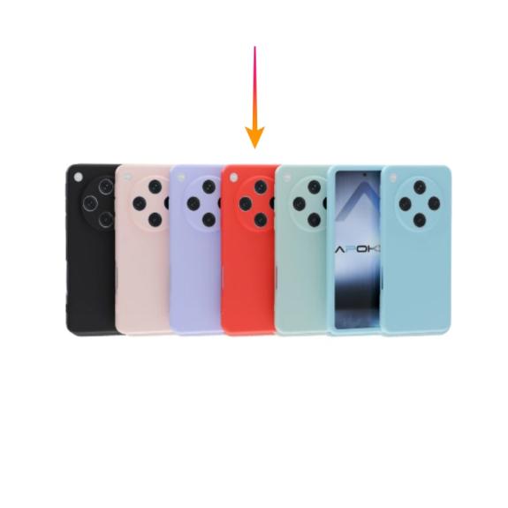 Funda Silicona Suave Para Oppo Find X8 Pro 5G en color rojo