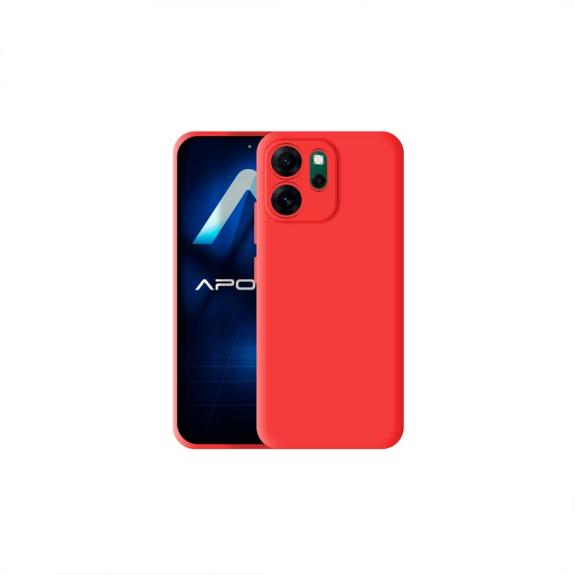 Funda Silicona Suave Para Oppo Reno 16F en rojo