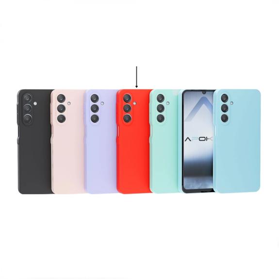 Funda Silicona Suave para Samsung Galaxy A55 rojo