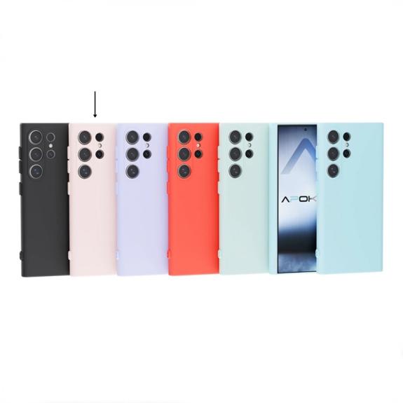 Funda Silicona Suave para Samsung Galaxy S24 FE rosa