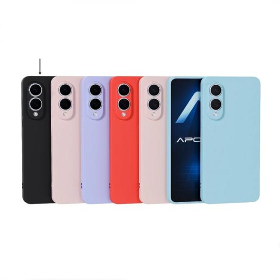 Funda Silicona Suave para Samsung Galaxy S25 Edge negro