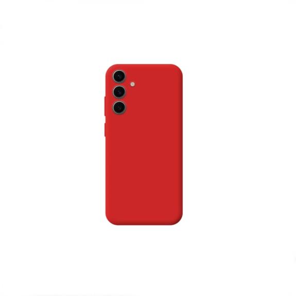 Funda Silicona Suave para Samsung Galaxy S25 rojo