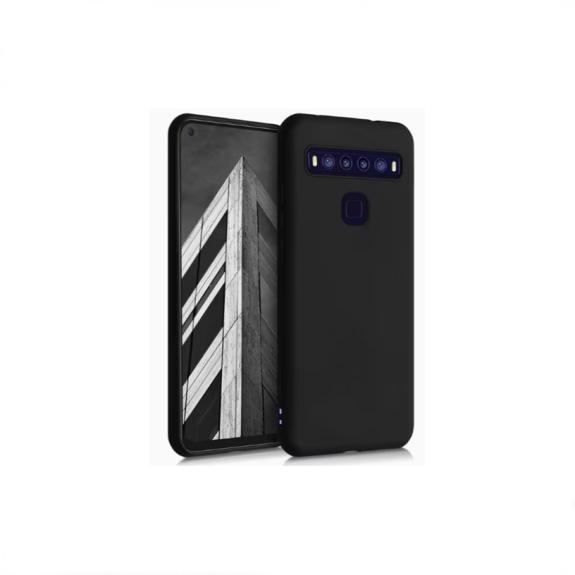 Funda Silicona Suave Para TCL 10 SE en negro