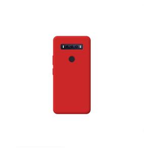 Funda Silicona Suave Para TCL 10 SE en rojo