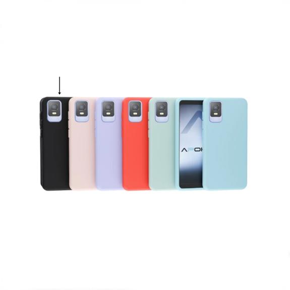 Funda Silicona Suave Para TCL 403 en negro
