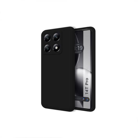 Funda Silicona Suave para Xiaomi Mi 14T Pro negro