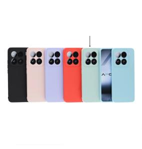 Funda Silicona Suave para Xiaomi Mi 15 azul turquesa