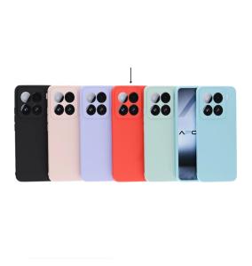 Funda Silicona Suave para Xiaomi Mi 15 Pro rojo