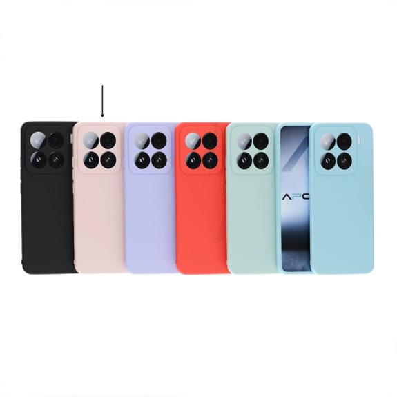 Funda Silicona Suave para Xiaomi Mi 15 Pro rosa