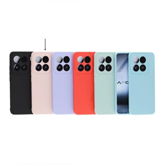 Funda Silicona Suave para Xiaomi Mi 15 Pro rosa