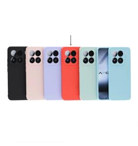Funda Silicona Suave para Xiaomi Mi 15 rojo