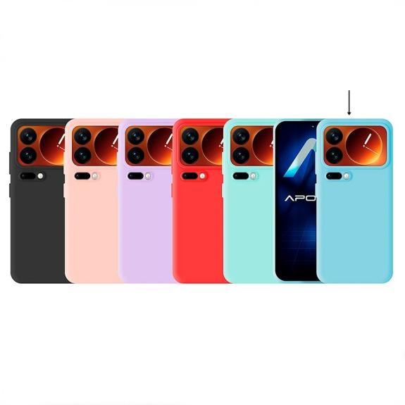 Funda Silicona Suave Para Xiaomi Mi 17 Pro azul