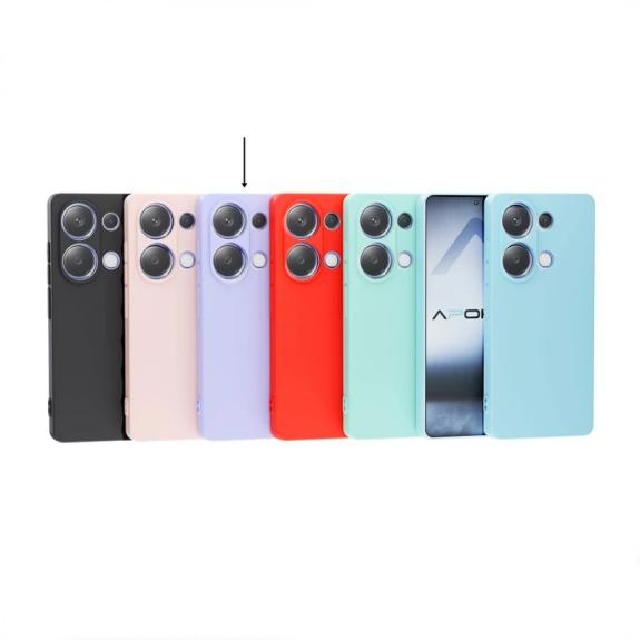 Funda Silicona Suave para Xiaomi Redmi Note 14 5G morado