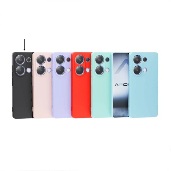 Funda Silicona Suave para Xiaomi Redmi Note 14 Pro 5G negro