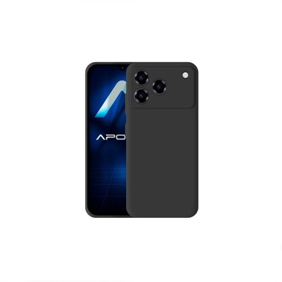 Funda Silicona Suave Para Zte A76 Negro