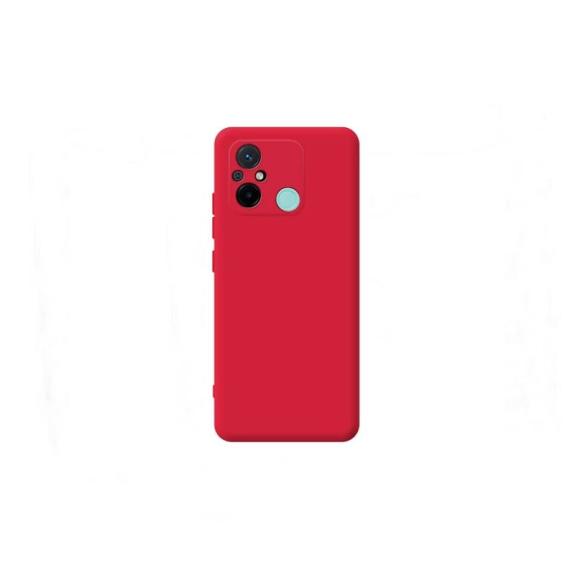 Funda silicona suave Xiaomi Redmi 12C / 11A en color Rojo