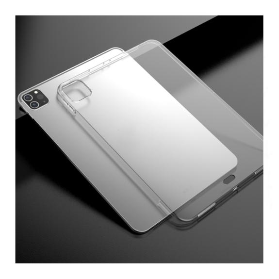 FUNDA SILICONA TPU PARA IPAD PRO 12.9 2021 / 2020 TRANSPARENTE