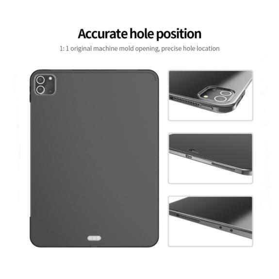 FUNDA SILICONA TPU PARA IPAD PRO 12.9 2021 / 2020 TRANSPARENTE