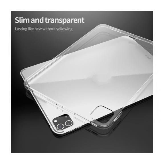 FUNDA SILICONA TPU PARA IPAD PRO 12.9 2021 / 2020 TRANSPARENTE