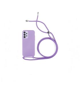 Funda suave con cordón Samsung Galaxy A25 lila