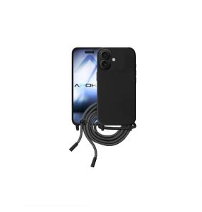 Funda suave con Cordon para iPhone 17 negro