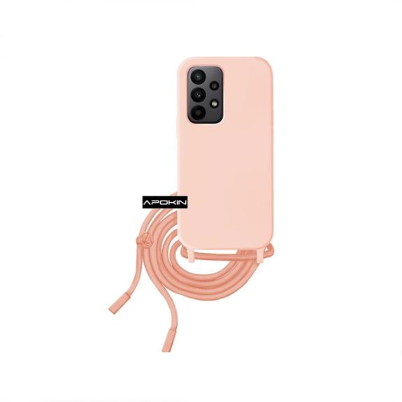 FUNDA SUAVE CON CORDON PARA SAMSUNG GALAXY A33 ROSA