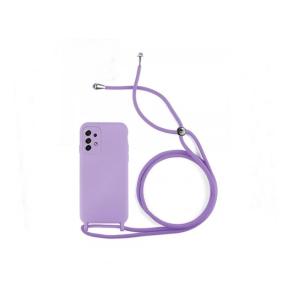 FUNDA SUAVE CON CORDON PARA SAMSUNG GALAXY A53 LILA