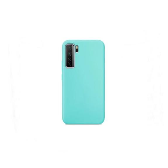 Funda suave para Huawei P40 Lite 5G azul turquesa