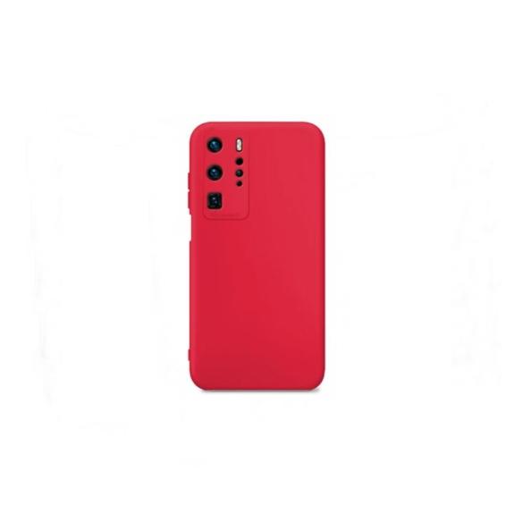 Funda suave para Huawei P40 Pro rojo