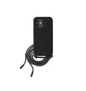 Funda Suave Para iPhone 11 en color negro (Con Cordón)