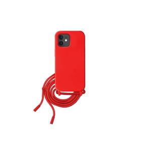 Funda Suave Para iPhone 11 en color rojo (Con Cordón)