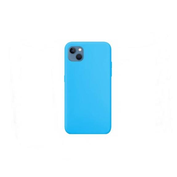 Funda suave para iPhone 14 azul