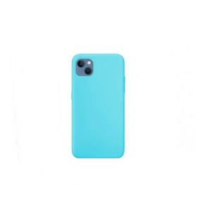 Funda suave para iPhone 14 azul turquesa