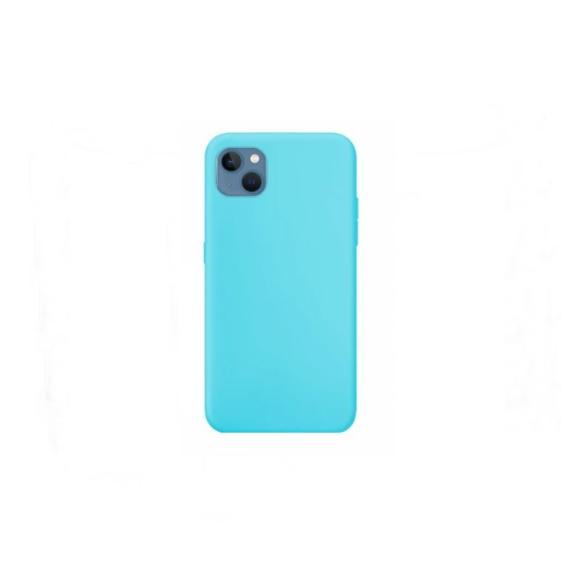 Funda suave para iPhone 14 Plus azul turquesa