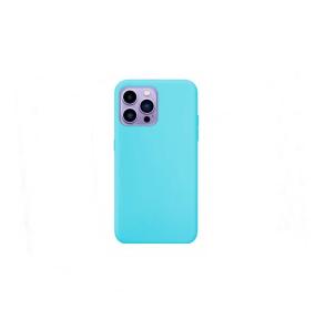 Funda suave para iPhone 14 Pro azul turquesa