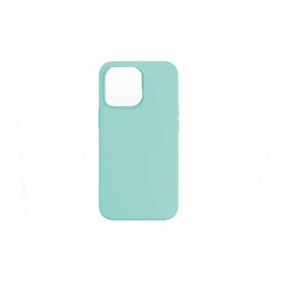 Funda suave para iPhone 14 Pro Max azul turquesa