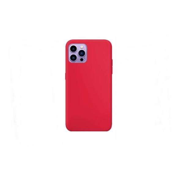 Funda suave para iPhone 14 Pro Max rojo